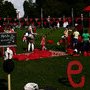 Animation par la Roulotte enchantée dans le parc de Milan à Lausanne