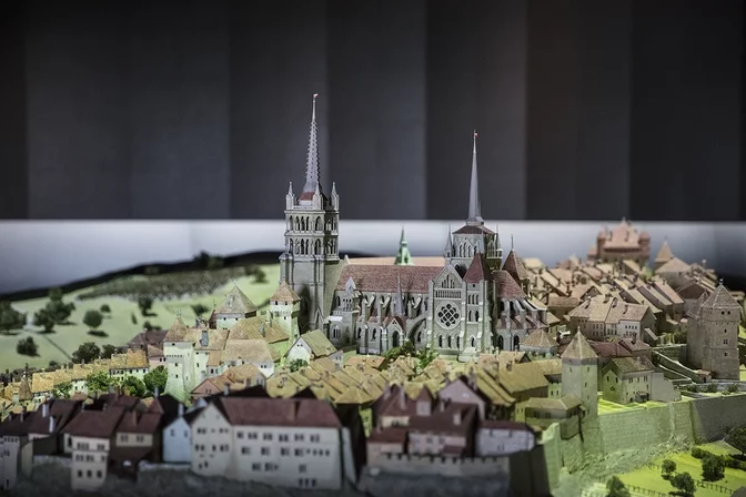 Maquette de la ville de Lausanne au 17e siècle au Musée historique de Lausanne